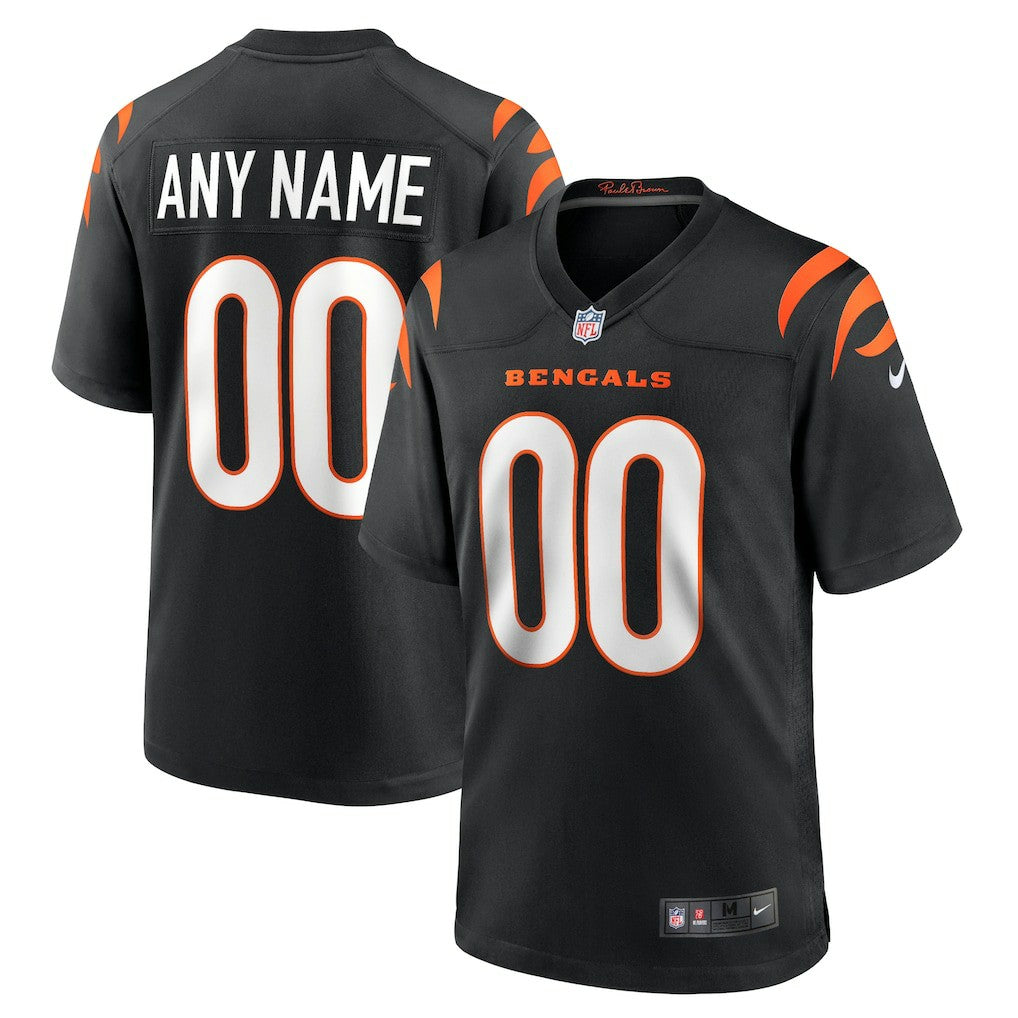Cincinnati Bengals Youth Logo Game Custom Jersey Black | Nike for Sale