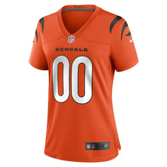 Cincinnati Bengals Women's Alternate Game Custom Jersey Orange | Nike for Sale