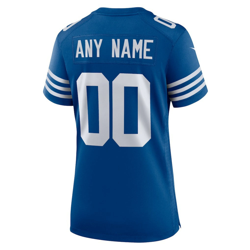 Indianapolis Colts Women's Alternate Custom Jersey Royal | Nike for Sale