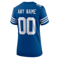Indianapolis Colts Women's Alternate Custom Jersey Royal | Nike for Sale