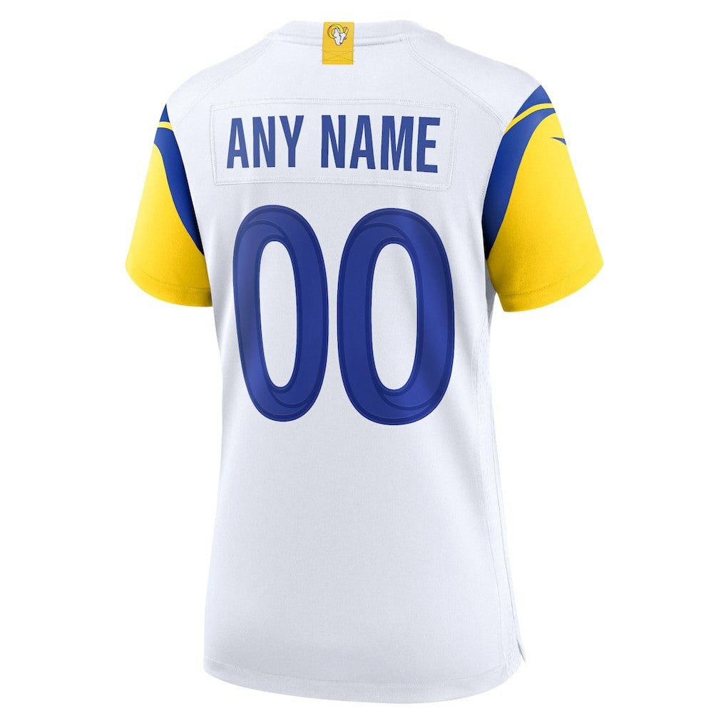 Los Angeles Rams Women's Alternate Custom Jersey White | Nike for Sale