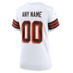 Cleveland Browns Women's 1946 Collection Alternate Custom Jersey White | Nike for Sale