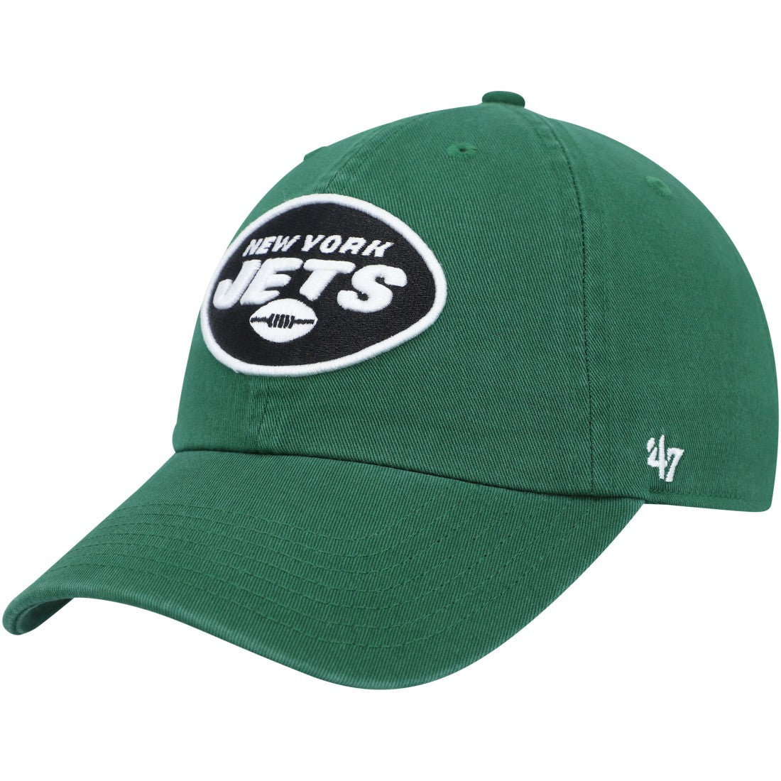 New York Jets '47 Youth Logo Clean Up Adjustable Hat Green | 47 brand