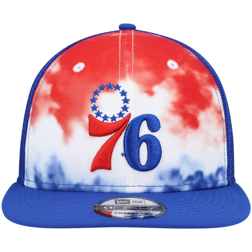 Philadelphia 76ers Hazy Trucker 9FIFTY Snapback Hat Royal - NBA