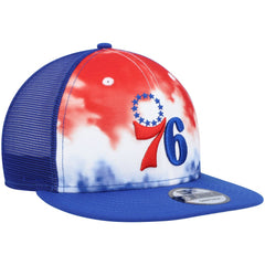 Philadelphia 76ers Hazy Trucker 9FIFTY Snapback Hat Royal - NBA