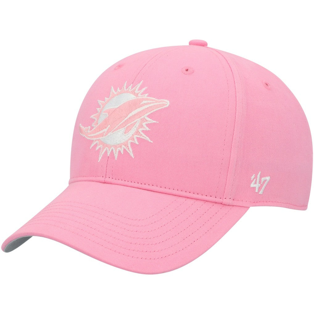 Miami Dolphins '47 Girls Youth Rose MVP Adjustable Hat Pink | 47 brand