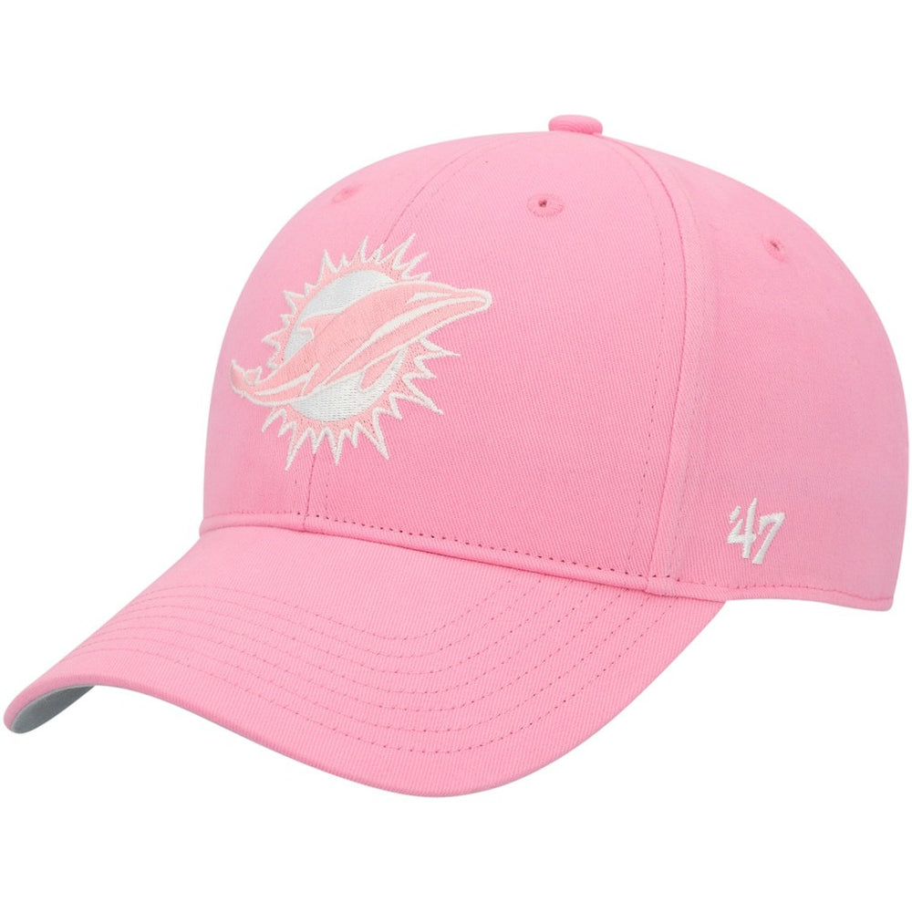 Miami Dolphins '47 Girls Youth Rose MVP Adjustable Hat Pink | 47 brand