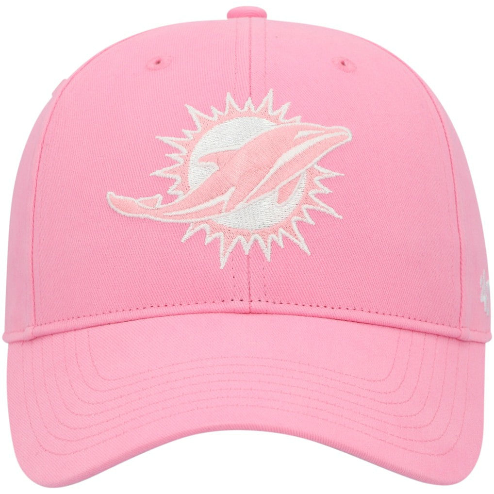 Miami Dolphins '47 Girls Youth Rose MVP Adjustable Hat Pink | 47 brand