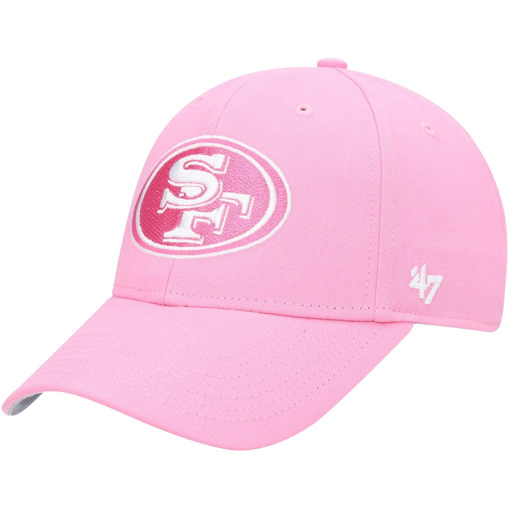 San Francisco 49ers '47 Girls Youth Rose MVP Adjustable Hat Pink | 47 brand