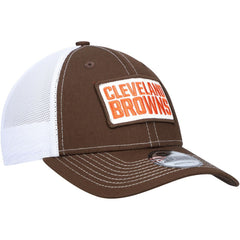 Cleveland Browns New Era 9FORTY Trucker Snapback Hat Brown | NFL