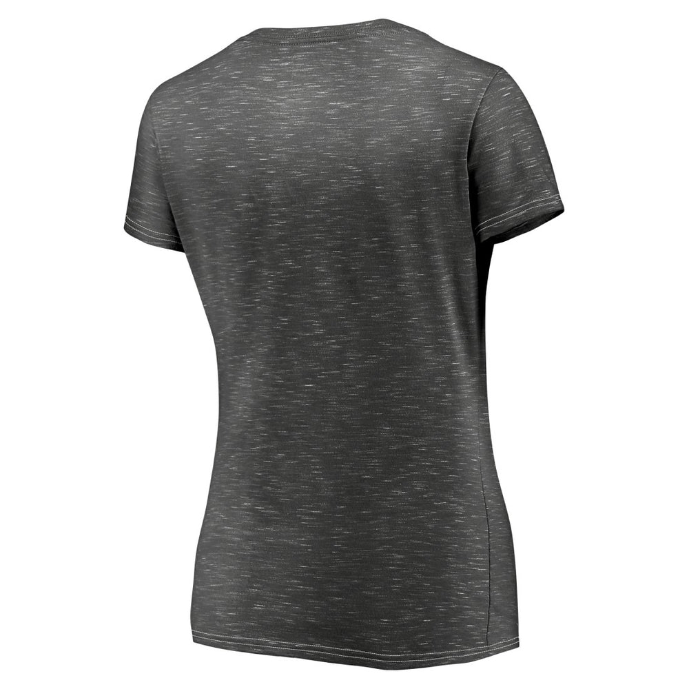 Tampa Bay Buccaneers Women's League Leader Space Dye V-Neck T-Shirt Charcoal | Fanatics