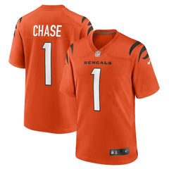 Ja'Marr Chase Cincinnati Bengals Alternate Game Jersey Orange | Nike for Sale