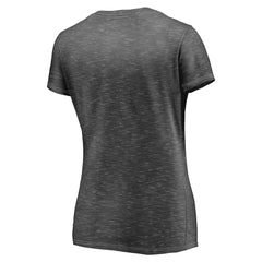 Golden State Warriors Women's Double-Fade Space-Dye V-Neck T-Shirt Charcoal - NBA