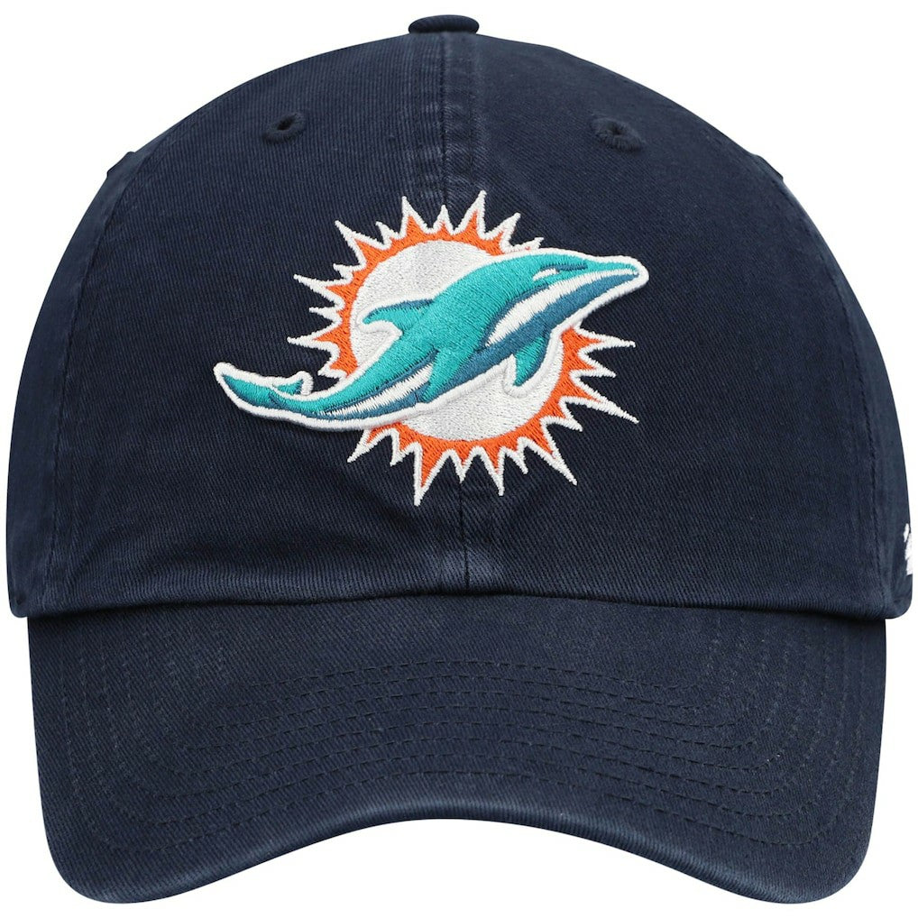 Miami Dolphins '47 Clean Up Alternate Adjustable Hat Navy | 47 brand