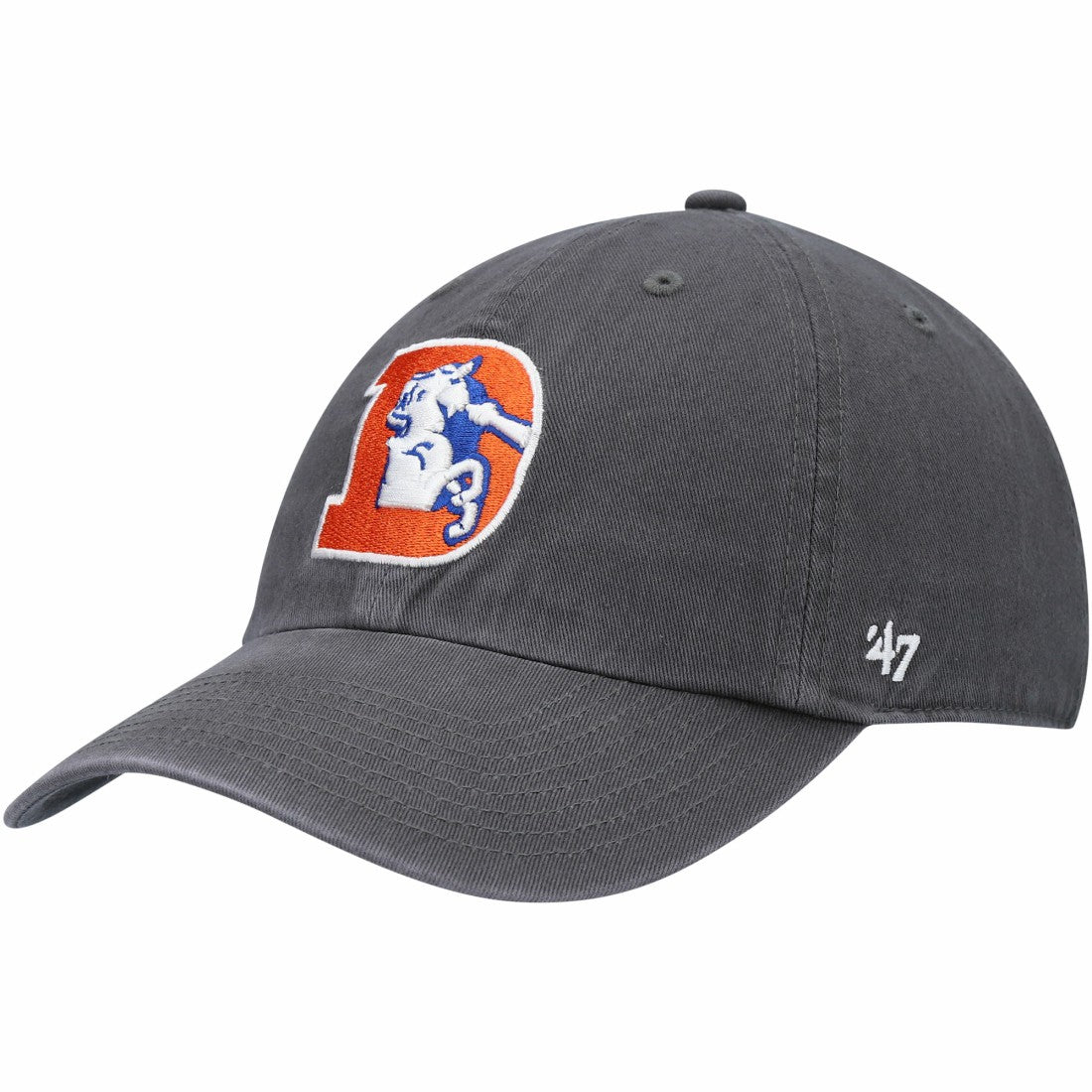 Denver Broncos '47 Clean Up Adjustable Hat Charcoal | 47 brand