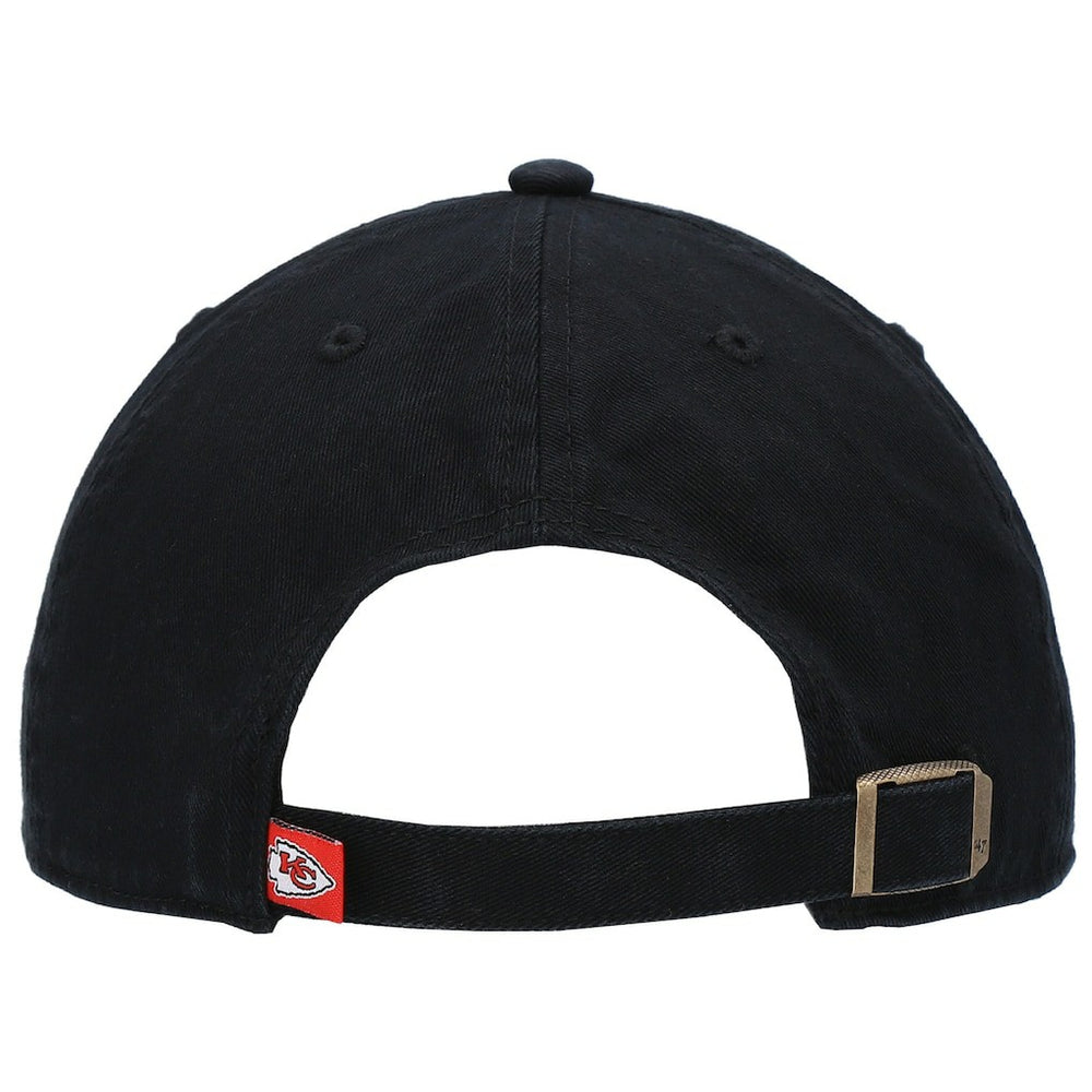Kansas City Chiefs '47 Clean Up Script Adjustable Hat Black | 47 brand
