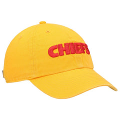 Kansas City Chiefs '47 Clean Up Script Adjustable Hat Gold | 47 brand