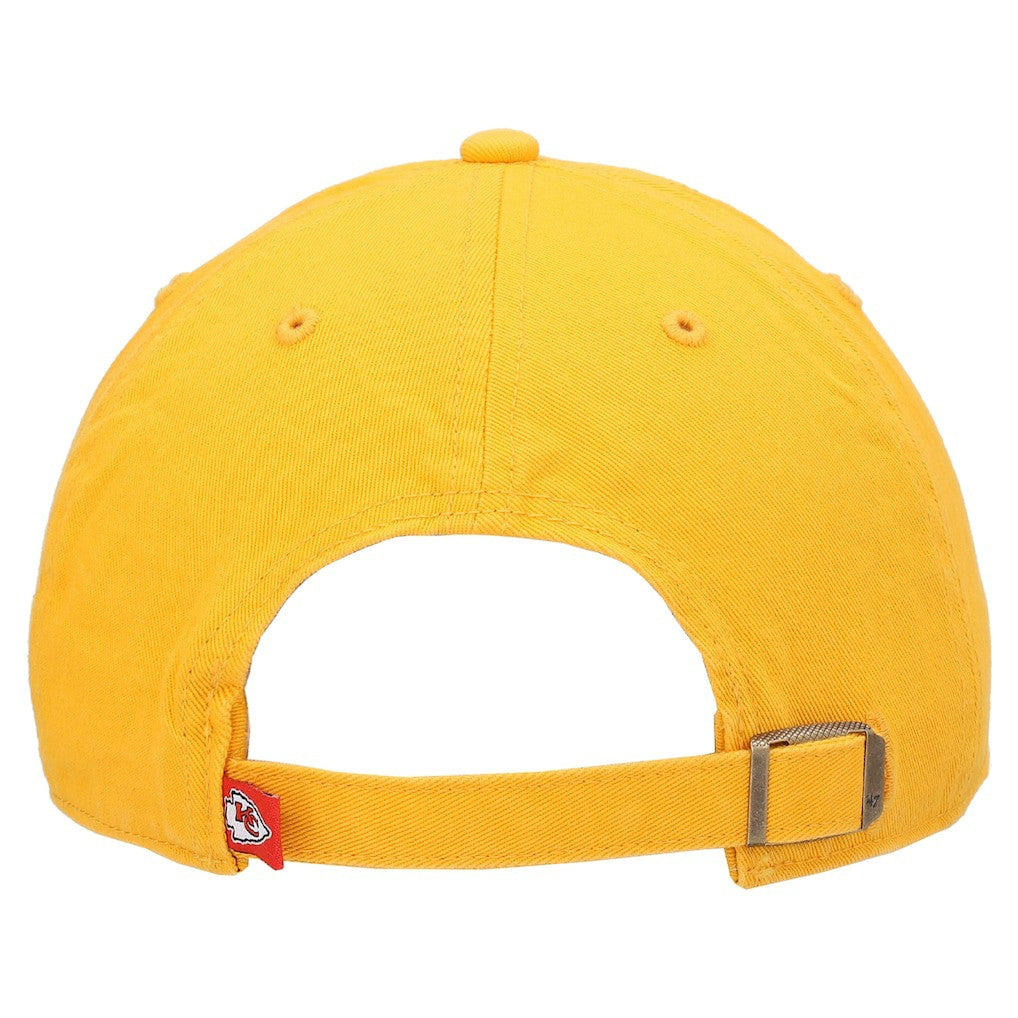 Kansas City Chiefs '47 Clean Up Script Adjustable Hat Gold | 47 brand