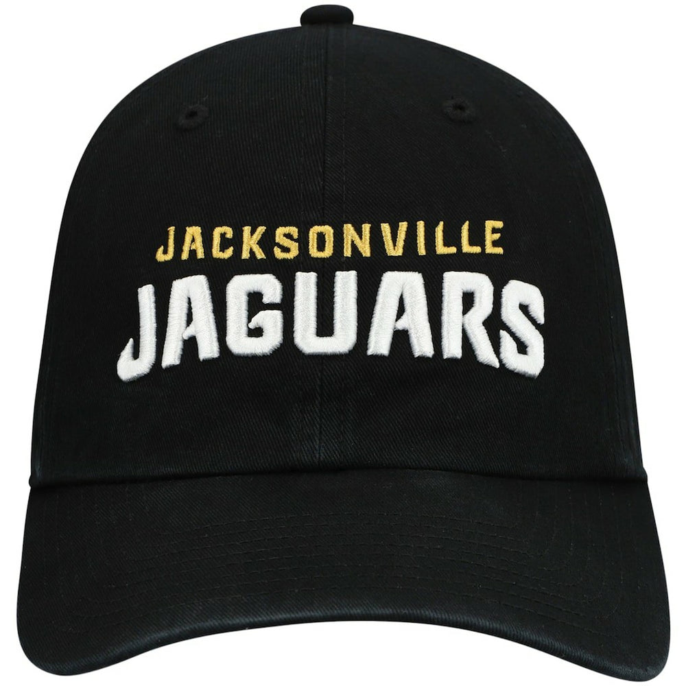 Jacksonville Jaguars '47 Clean Up Script Adjustable Hat Black | 47 brand