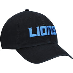 Detroit Lions '47 Clean Up Script Adjustable Hat Black | 47 brand