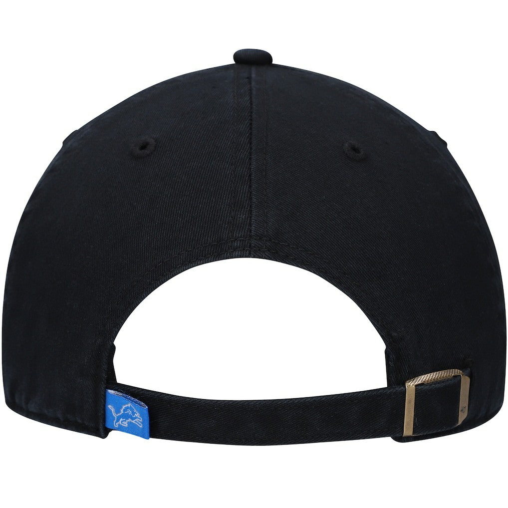 Detroit Lions '47 Clean Up Script Adjustable Hat Black | 47 brand