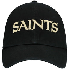New Orleans Saints '47 Clean Up Script Adjustable Hat Black | 47 brand