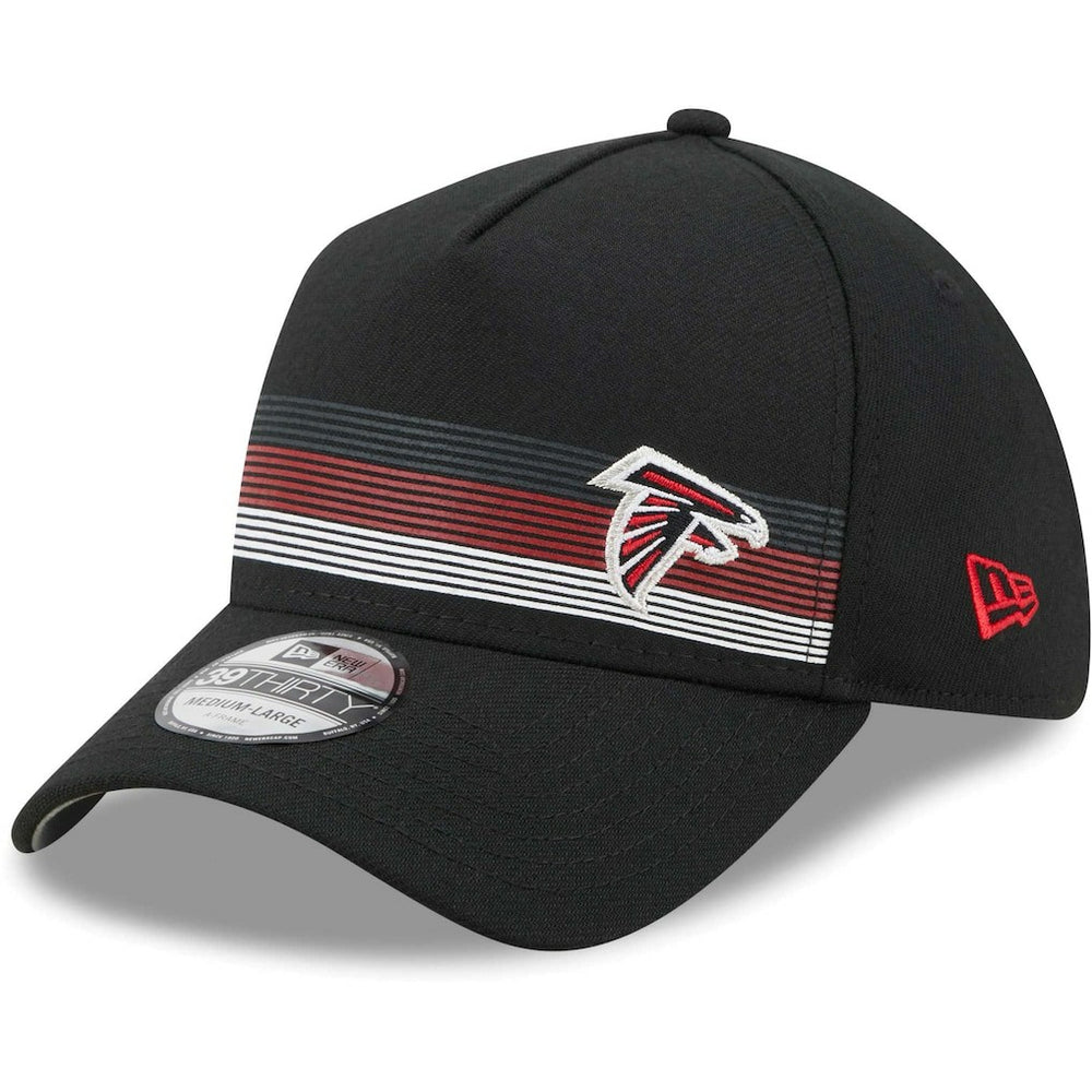 Atlanta Falcons New Era Flawless Stripe 39THIRTY Flex Hat Black | NFL