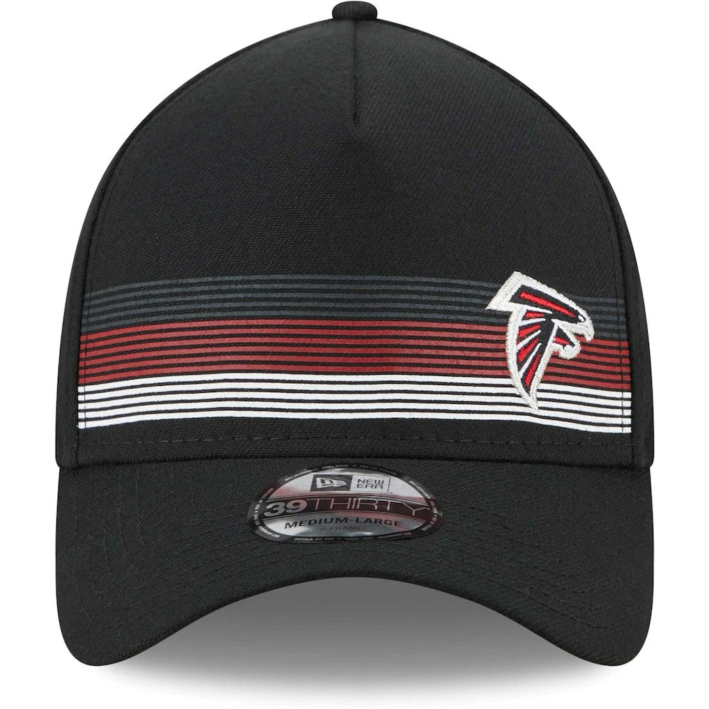 Atlanta Falcons New Era Flawless Stripe 39THIRTY Flex Hat Black | NFL
