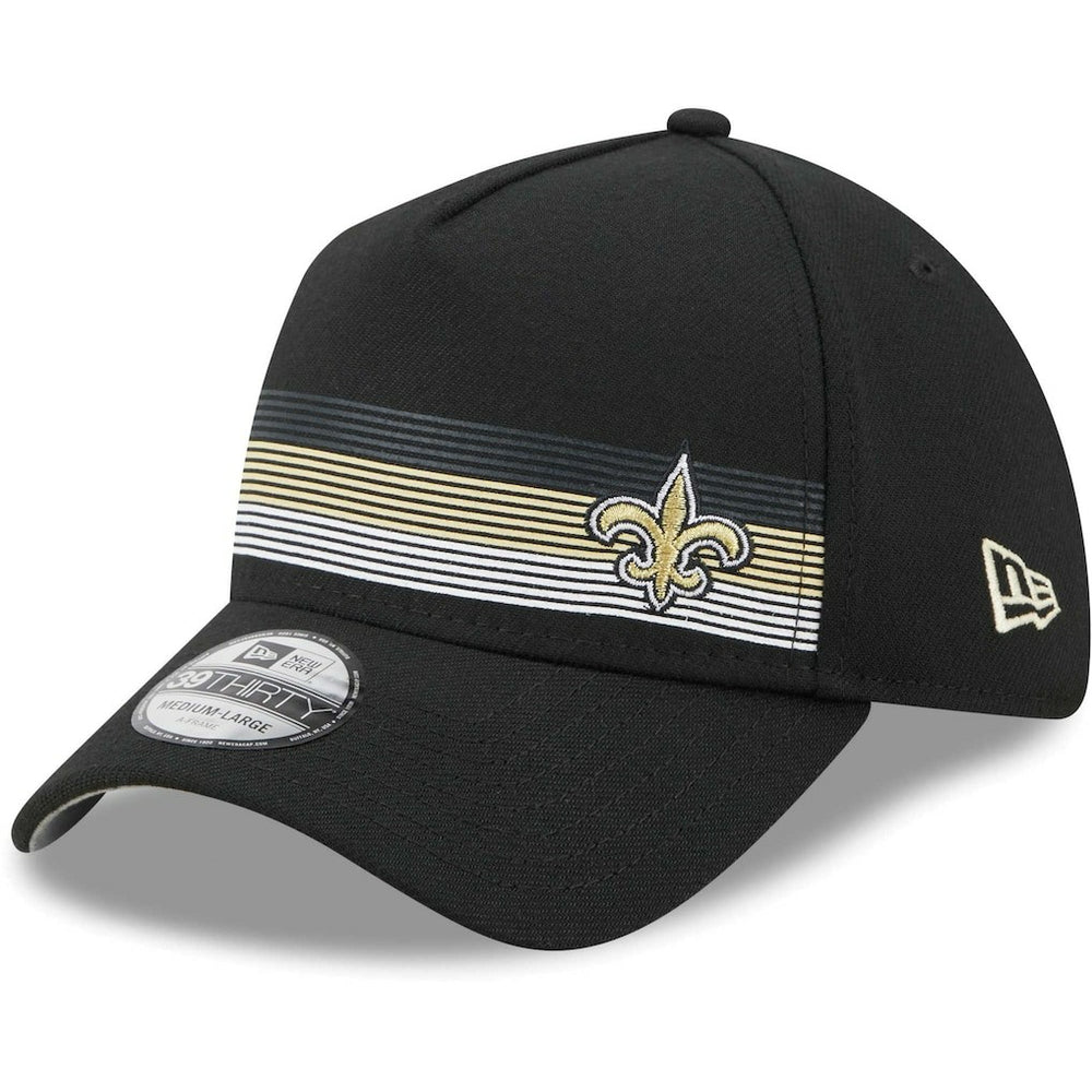 New Orleans Saints New Era Flawless Stripe 39THIRTY Flex Hat Black | NFL