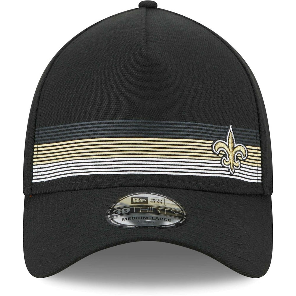 New Orleans Saints New Era Flawless Stripe 39THIRTY Flex Hat Black | NFL