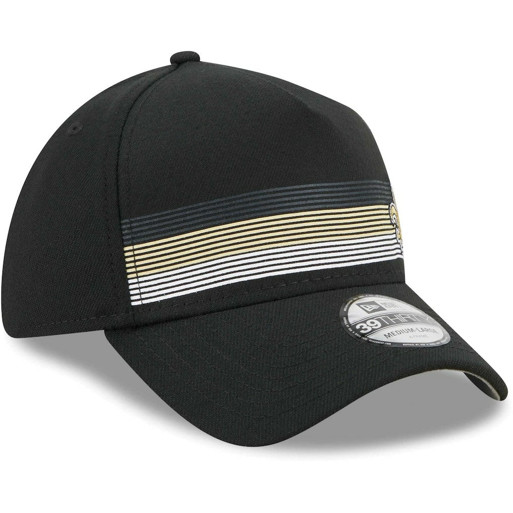 New Orleans Saints New Era Flawless Stripe 39THIRTY Flex Hat Black | NFL