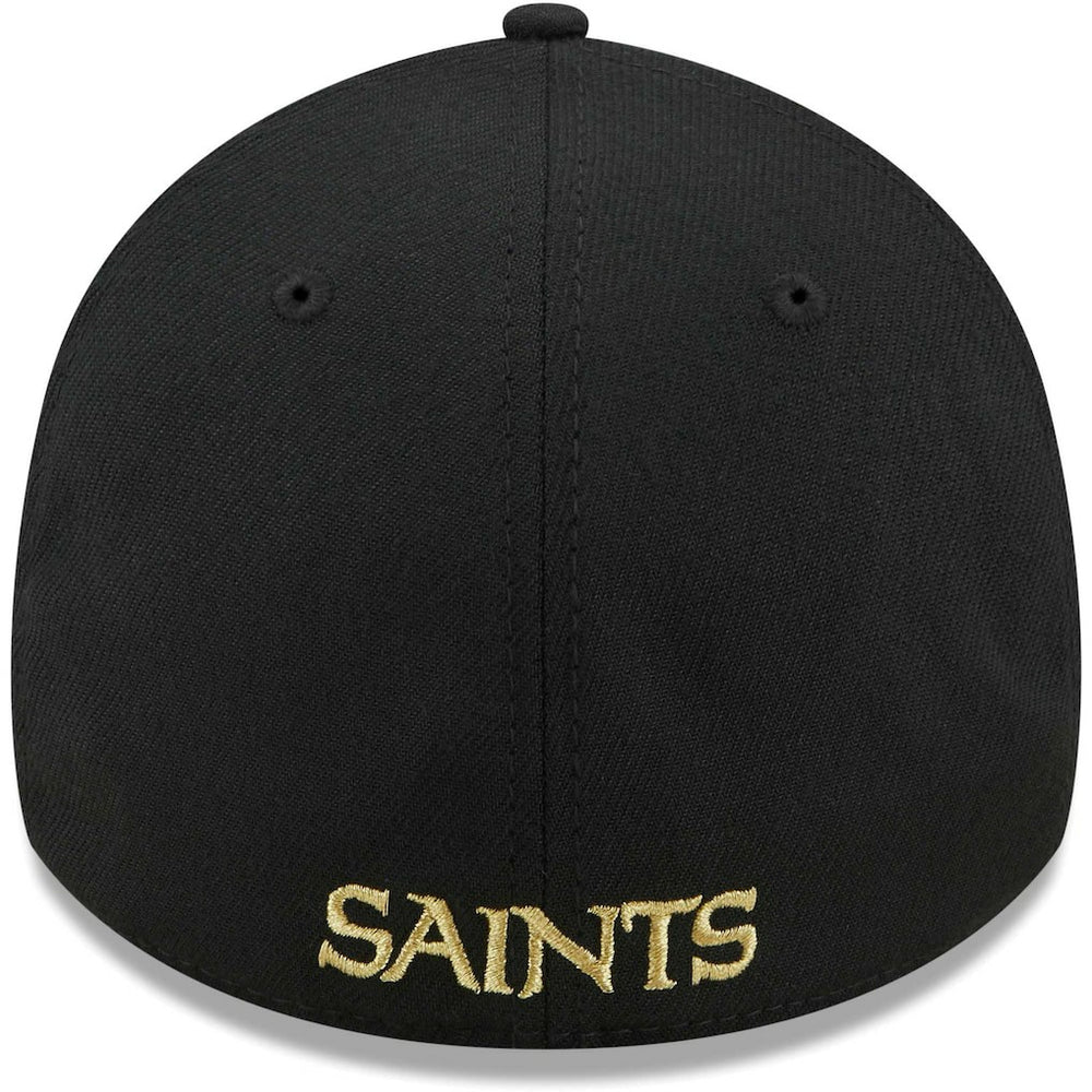 New Orleans Saints New Era Flawless Stripe 39THIRTY Flex Hat Black | NFL
