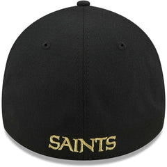 New Orleans Saints New Era Flawless Stripe 39THIRTY Flex Hat Black | NFL