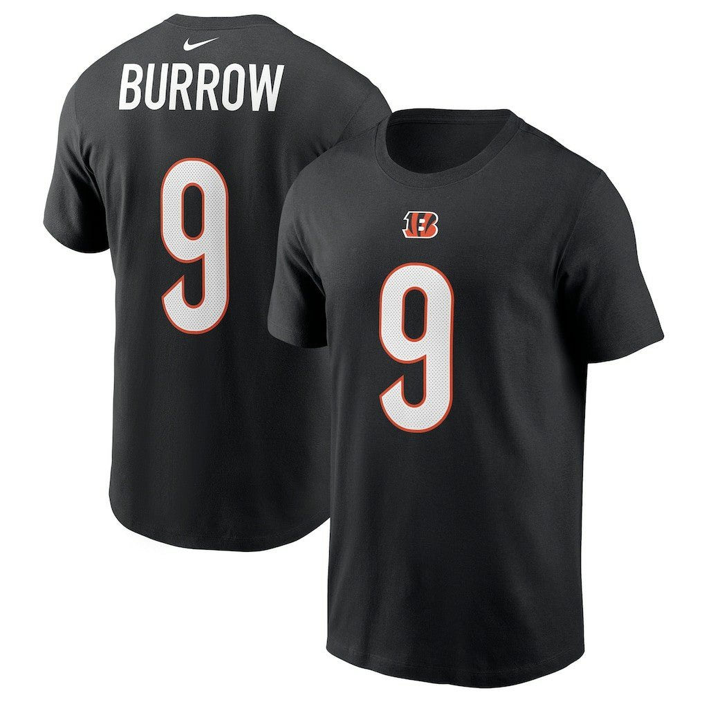 Joe Burrow Cincinnati Bengals Player Name & Number T-Shirt Black | Nike for Sale