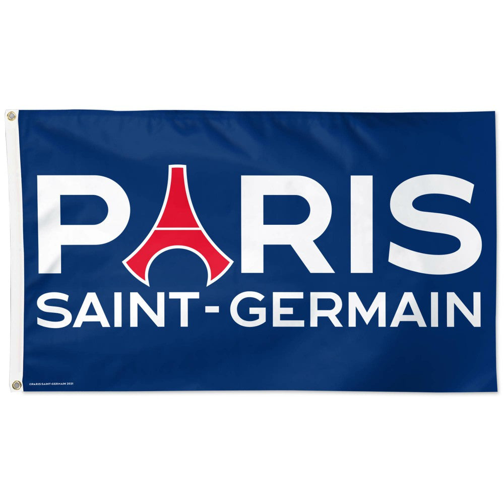 Paris Saint-Germain WinCraft 3' x 5' Single-Sided Wordmark Deluxe Flag - FIFA World CUP