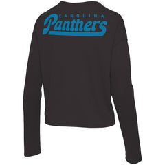 Carolina Panthers Junk Food Women's Pocket Thermal Long Sleeve T-Shirt Black | NFL