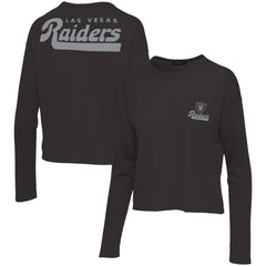 Las Vegas Raiders Junk Food Women's Pocket Thermal Long Sleeve T-Shirt Black | NFL