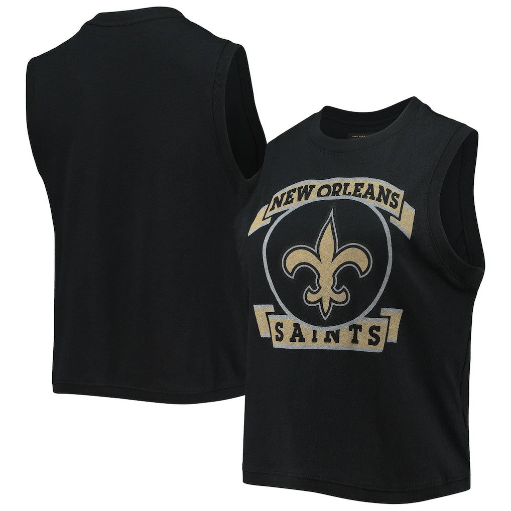 New Orleans Saints Junk Food Women's Rib Ranger Muscle Tank Top Black | NFL