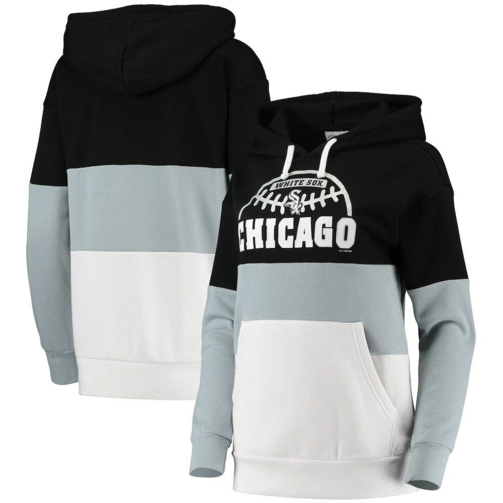 Chicago White Sox G-III Sports by Carl Banks Women's Block and Tackle Colorblock Pullover Hoodie - MLB