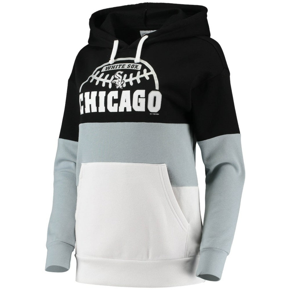 Chicago White Sox G-III Sports by Carl Banks Women's Block and Tackle Colorblock Pullover Hoodie - MLB