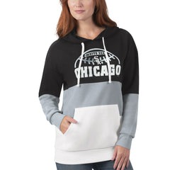 Chicago White Sox G-III Sports by Carl Banks Women's Block and Tackle Colorblock Pullover Hoodie - MLB