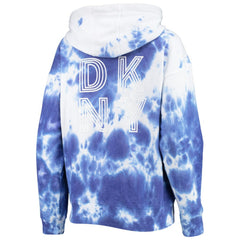 Chicago Cubs DKNY Sport Women's Dakota Tie-Dye Half-Zip Hoodie - MLB