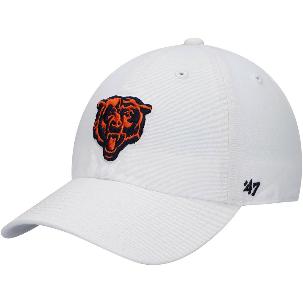 Chicago Bears '47 Team Clean Up Adjustable Hat White | 47 brand