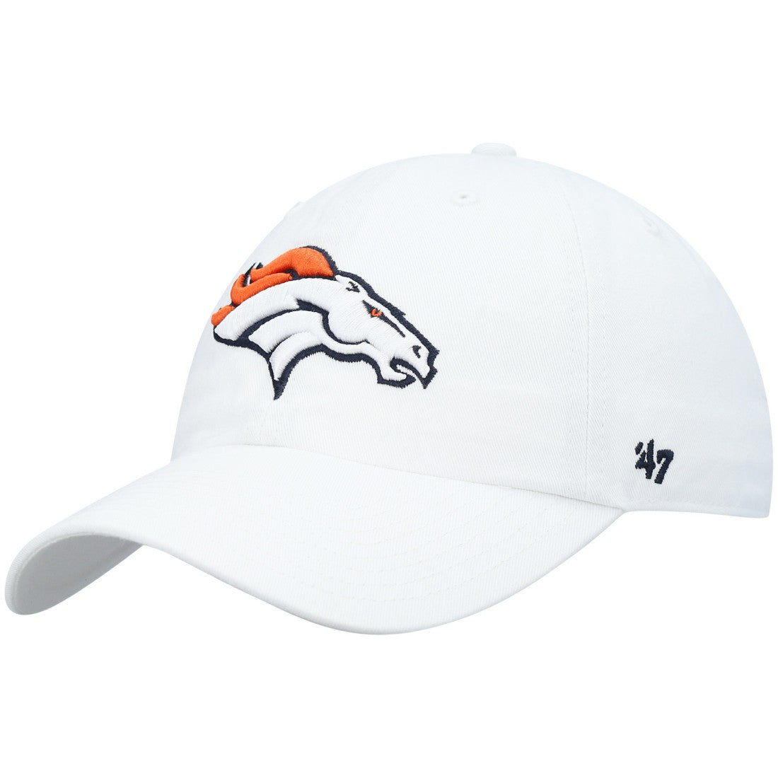 Denver Broncos '47 Clean Up Adjustable Hat White | 47 brand