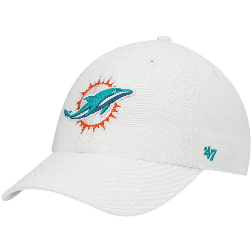Miami Dolphins '47 Clean Up Adjustable Hat White | 47 brand