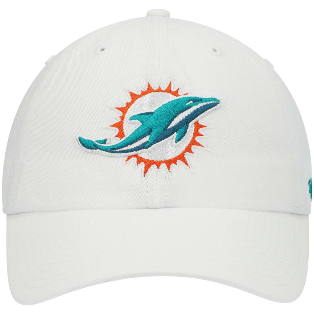 Miami Dolphins '47 Clean Up Adjustable Hat White | 47 brand