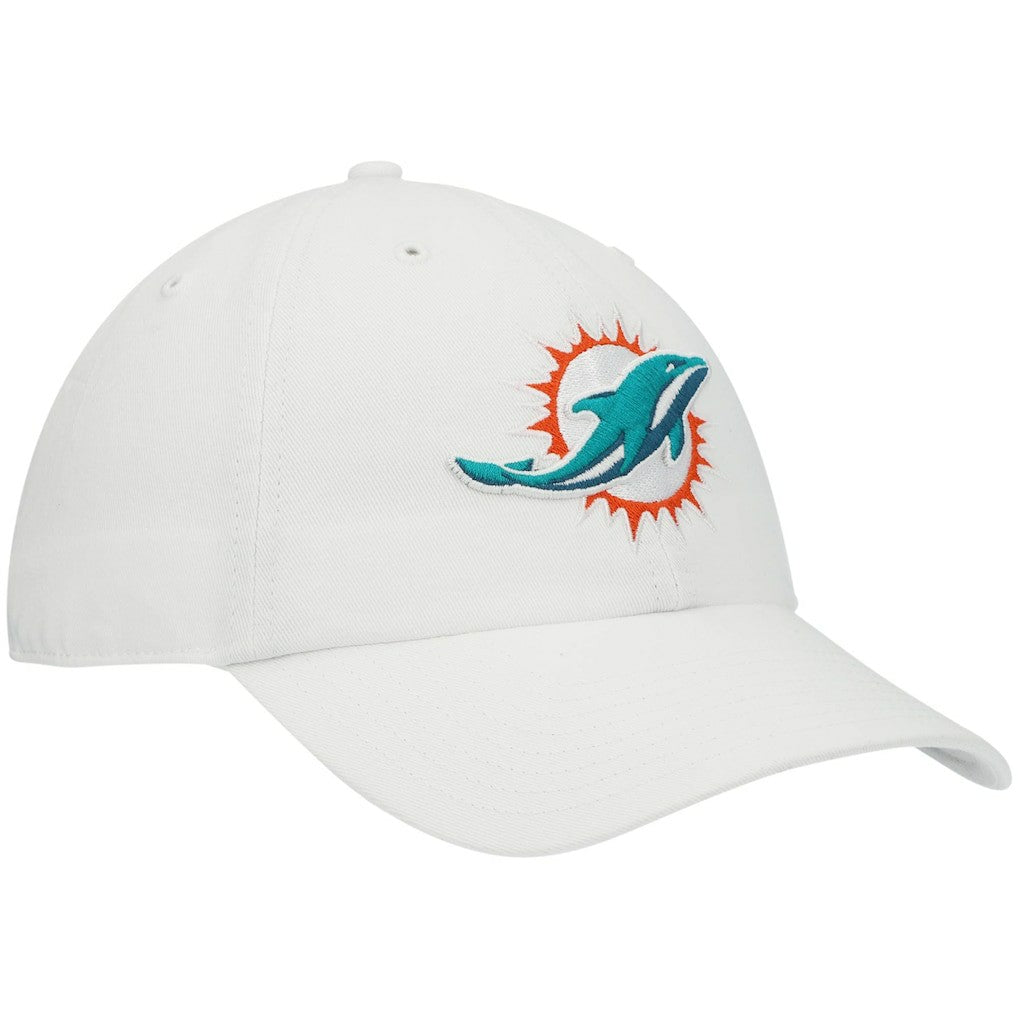 Miami Dolphins '47 Clean Up Adjustable Hat White | 47 brand