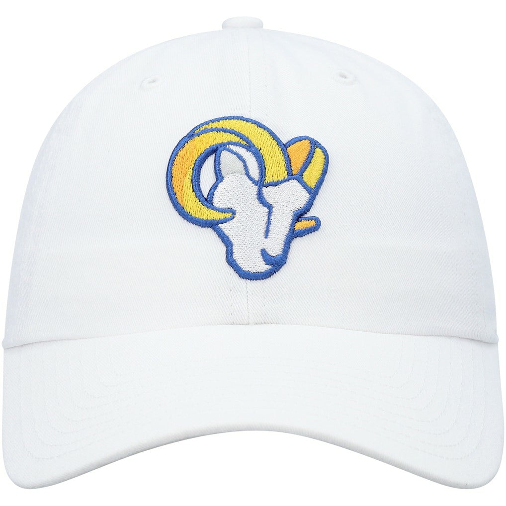 Los Angeles Rams '47 Logo Clean Up Adjustable Hat White | 47 brand