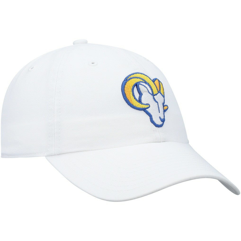 Los Angeles Rams '47 Logo Clean Up Adjustable Hat White | 47 brand