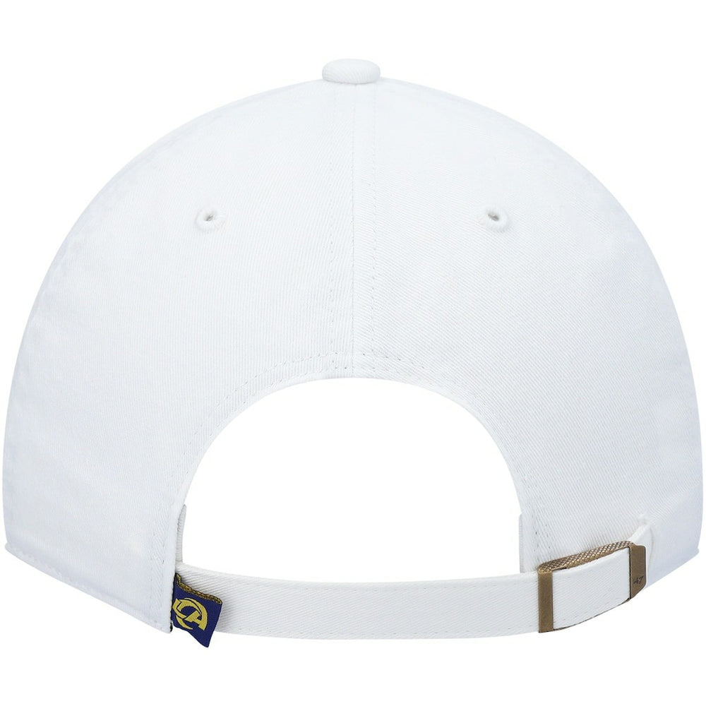 Los Angeles Rams '47 Logo Clean Up Adjustable Hat White | 47 brand